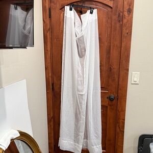 Mainstays White Sheer Panel Curtains